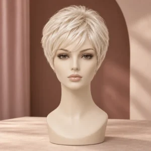 Platinum Crop Wig
